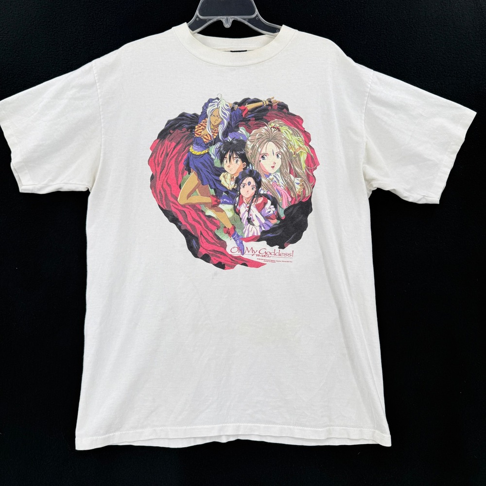 Fashion Victim‎ Oh My Goddess T-Shirt Men XL White Vintage 1993 1994 Anime Tee